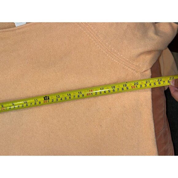 Talbots 100% Cashmere Sweater Peach Long Sleeve Women's Size M - Picture 3 of 6